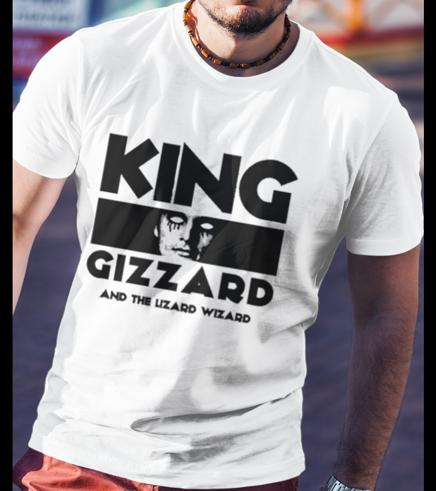 King Gizzard And The Lizard Wizard Face Illusion T-Shirt