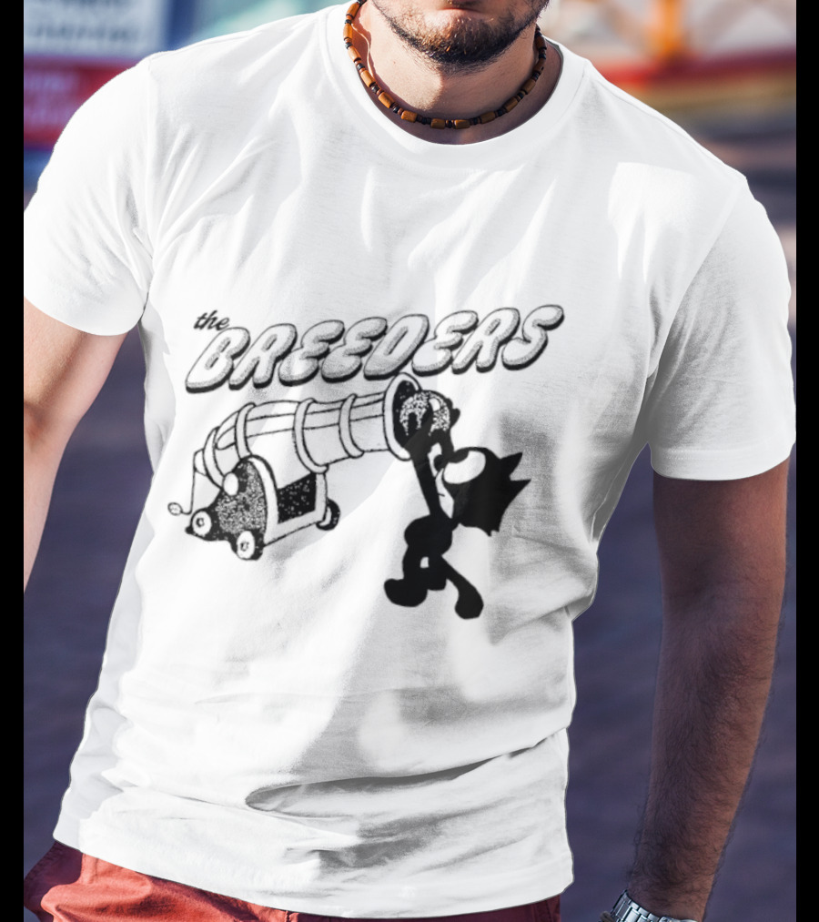 The Breeders Felix The Cat Cannon Alternative Rock T-Shirt