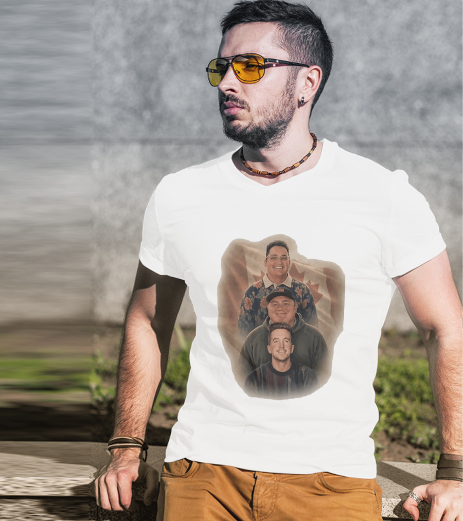 The Nelk Boys Kyle Forgeard SteveWillDoIt Canadian Flag T-Shirt