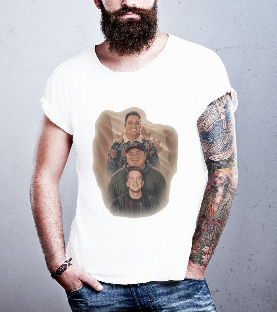 The Nelk Boys Kyle Forgeard SteveWillDoIt Canadian Flag T-Shirt
