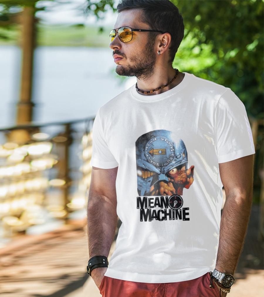 Mean Machine Mean Vicious Brutal Surly 2000 AD T-Shirt