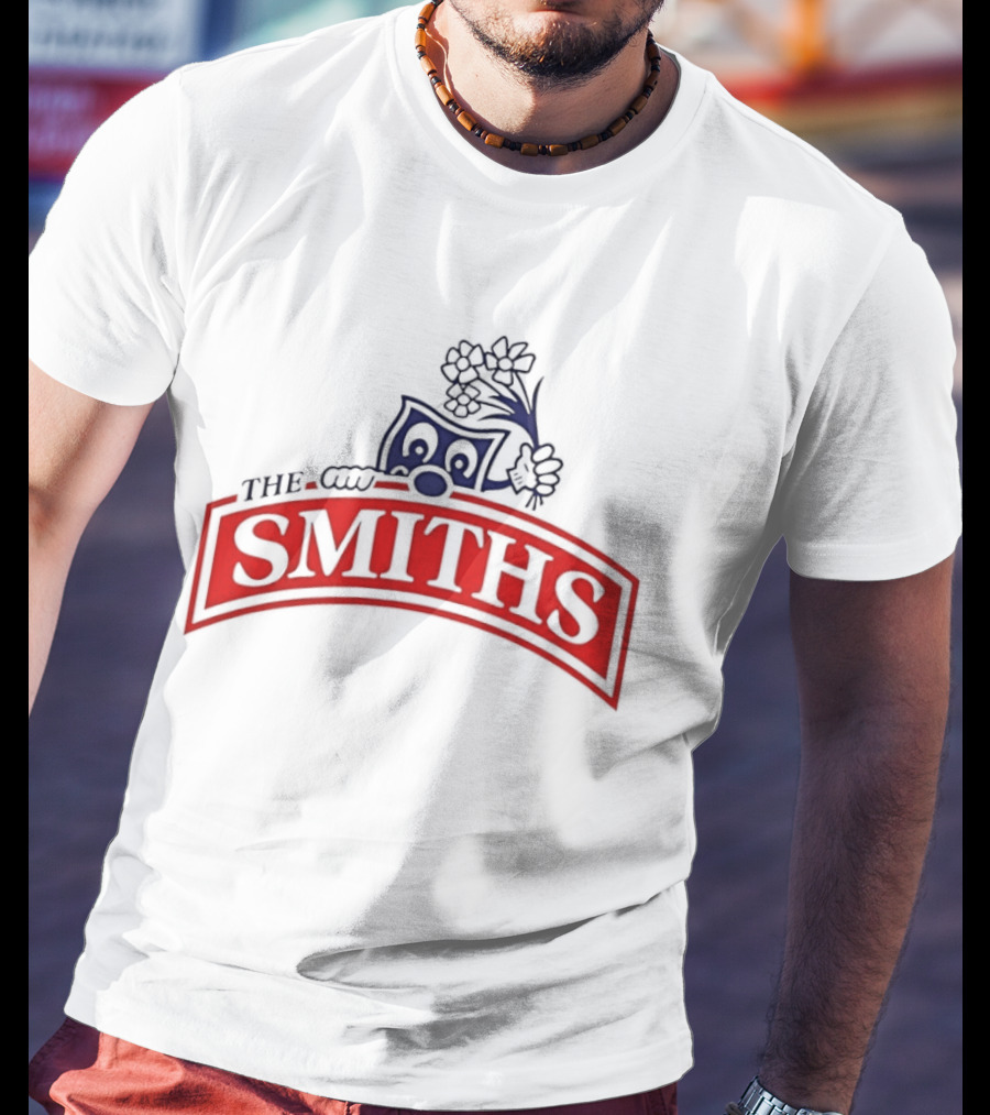 The Smiths Band Indie Rock Morrissey Sneaky Pete Peeking Lilac Daisies T-Shirt