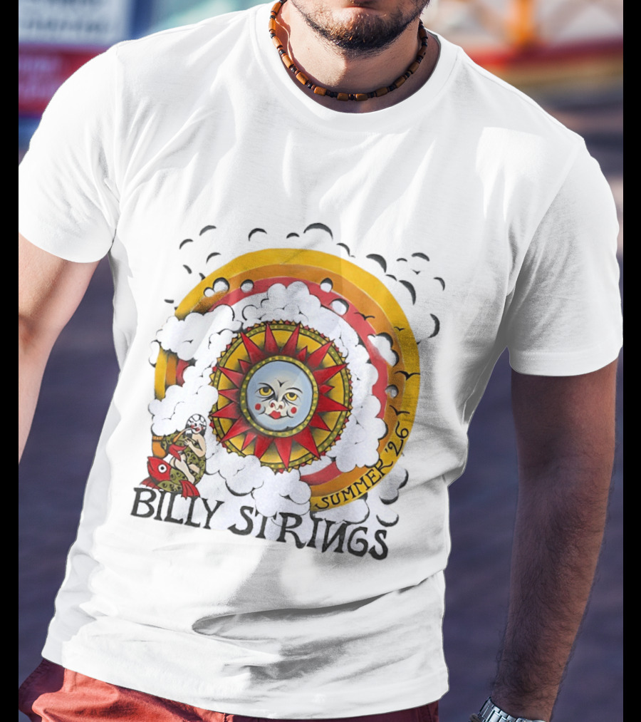 Billy Strings Sun Face Summer 2026 Tour T-Shirt