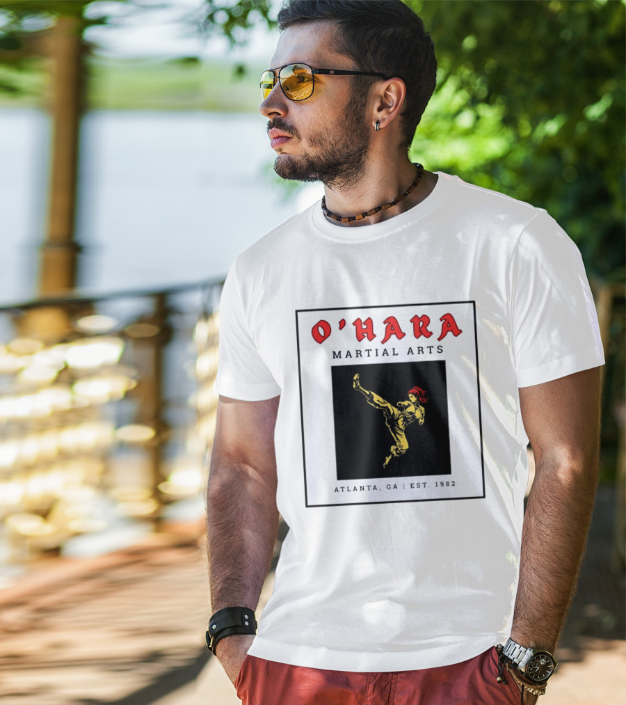 O'Hara Martial Arts Atlanta GA Est 1982 Karate Martial Artist Kick T-Shirt