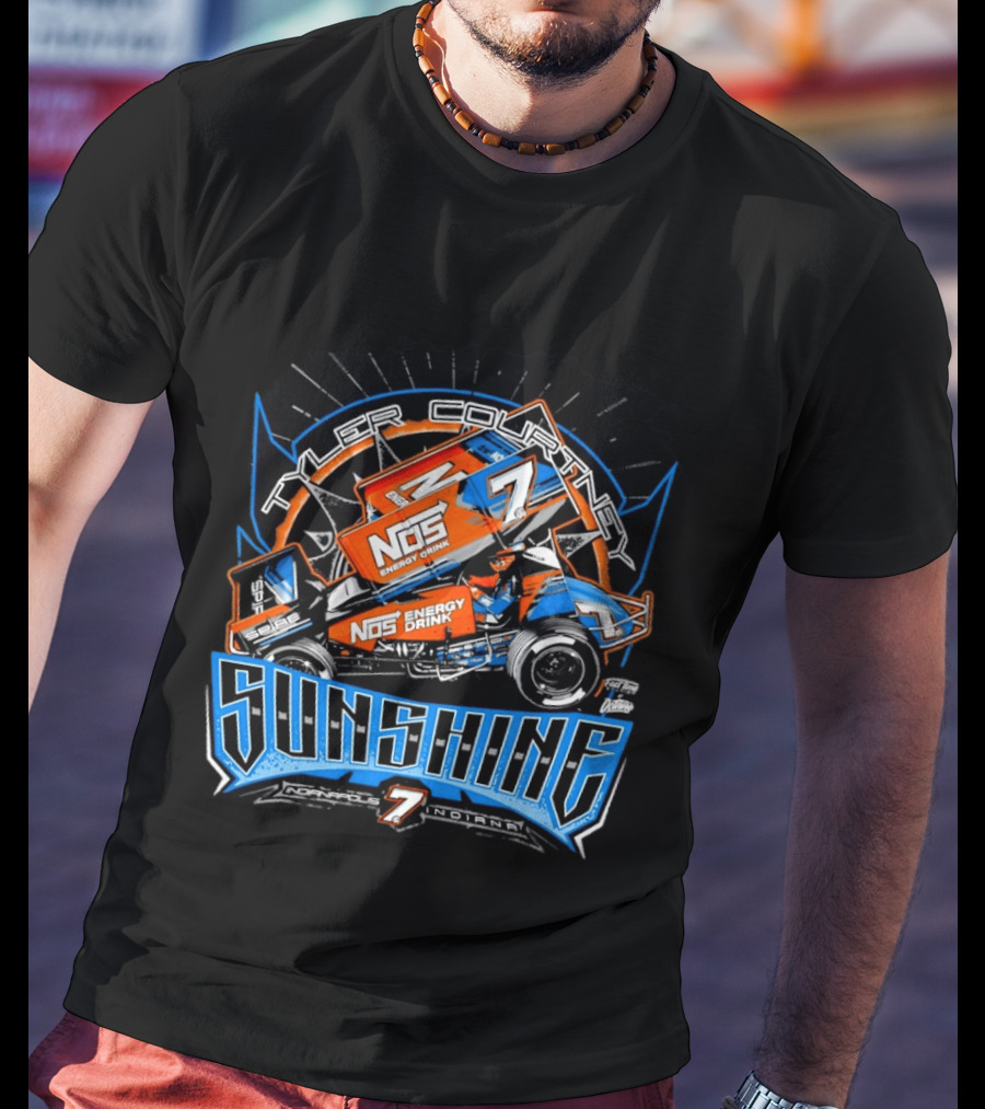 NOS Energy Drink Sprint Car Racing Tyler Courtney Sunshine Indianapolis Indiana T-Shirt