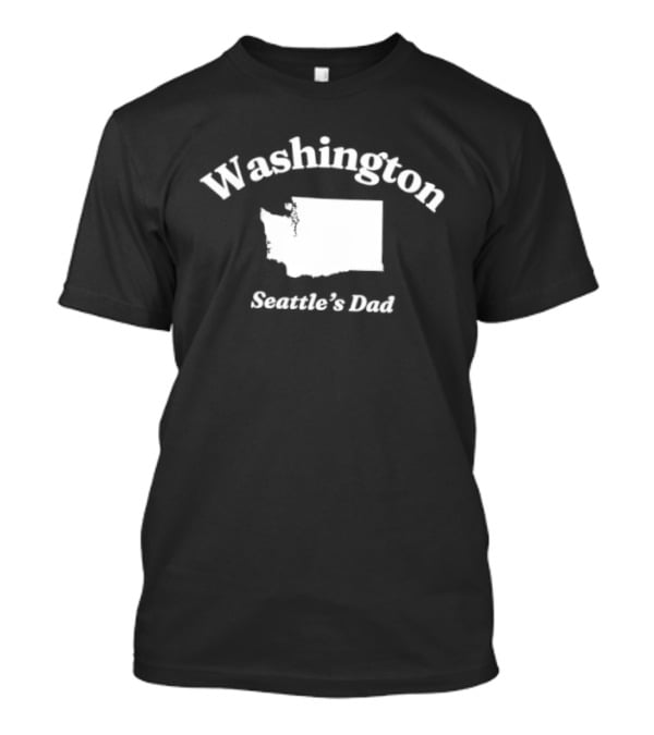 Washington Map Seattle's Dad T-Shirt