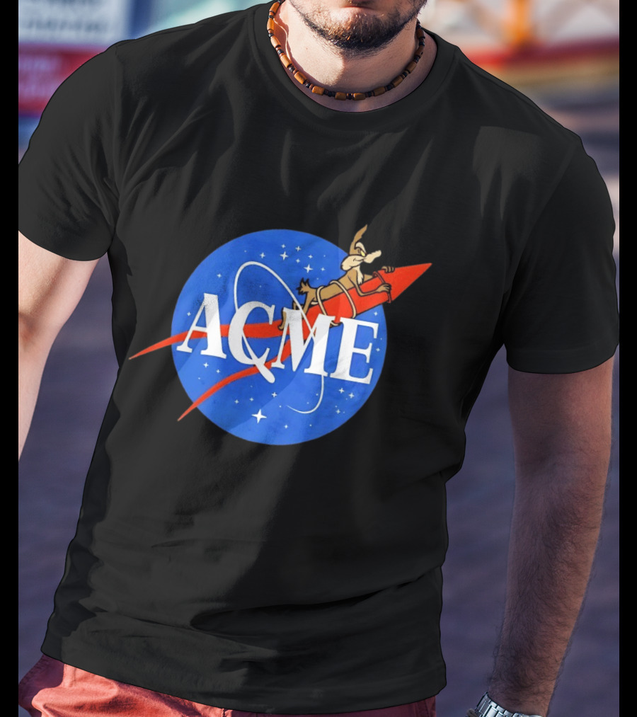Wile E Coyote ACME Rocket NASA T-Shirt