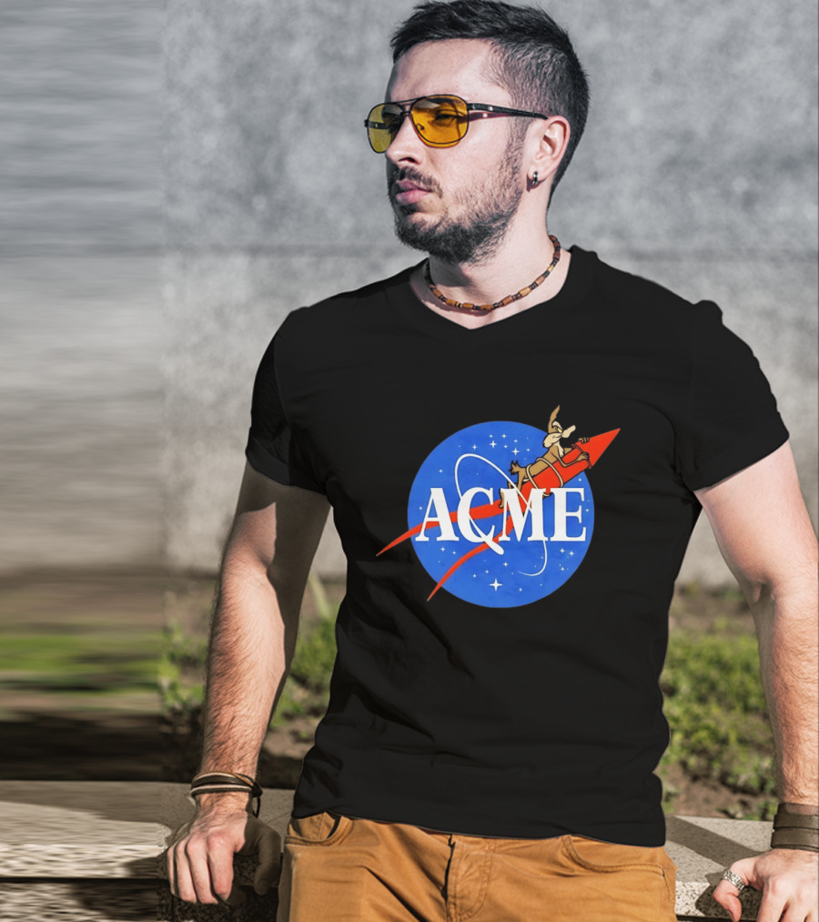 Wile E Coyote ACME Rocket NASA T-Shirt