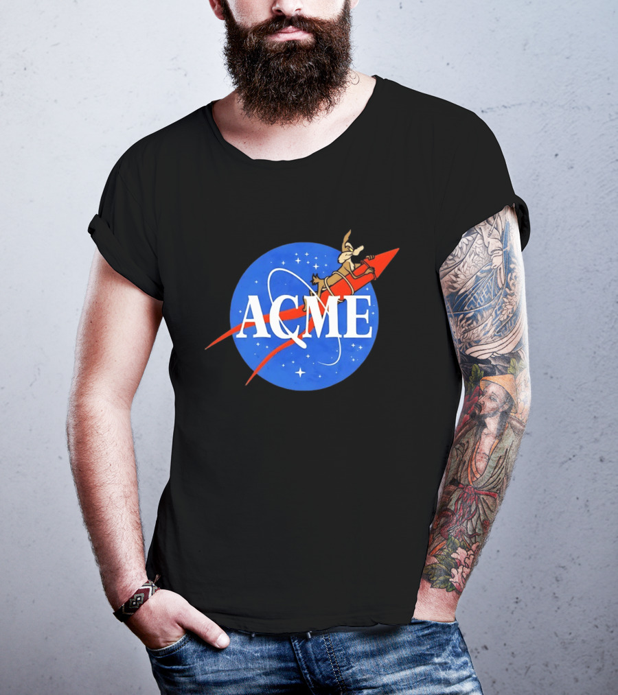 Wile E Coyote ACME Rocket NASA T-Shirt