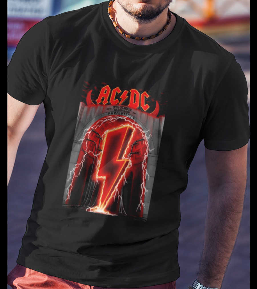 AC DC Ohio Stadium PWR UP Tour Columbus July 15 2026 T-Shirt