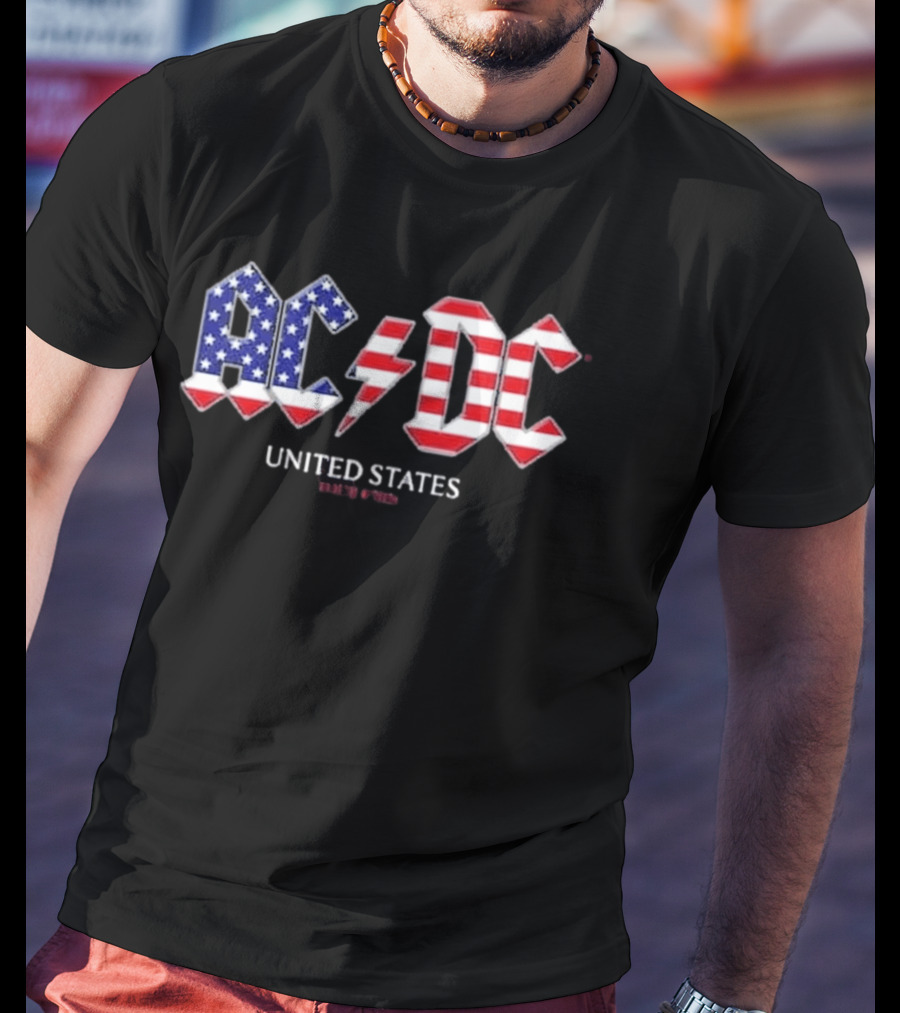 ACDC United States Tour 2026 American Flag T-Shirt