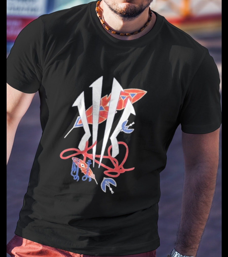 Anta X Kyrie Irving KAI Blue And Red Arrow Art Collaboration T-Shirt