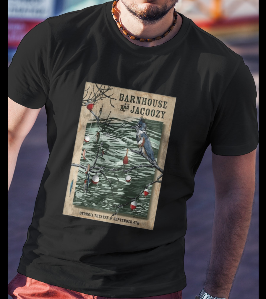 Barnhouse And Jacoozy Live At Georgia Theatre September 4th Kingfisher Fishing T-Shirt