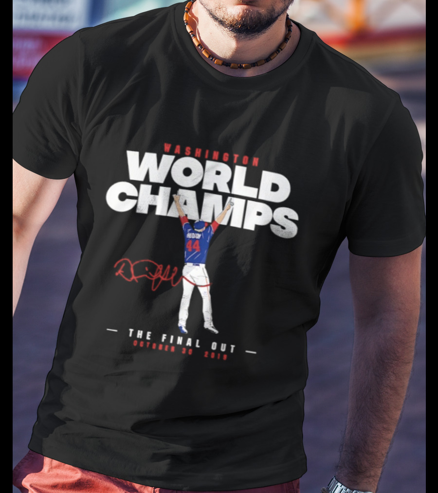 Washington World Champs Daniel Hudson The Final Out October 30 2019 T-Shirt