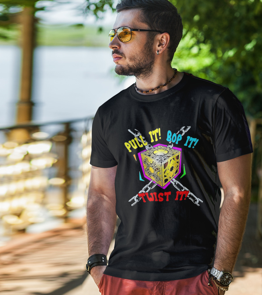Lament Configuration Puzzle Box Pull It Bop It Twist It Chains Mashup T-Shirt
