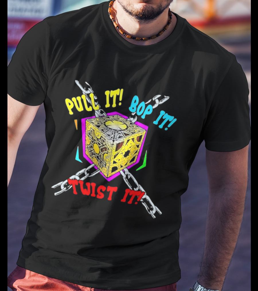 Lament Configuration Puzzle Box Pull It Bop It Twist It Chains Mashup T-Shirt