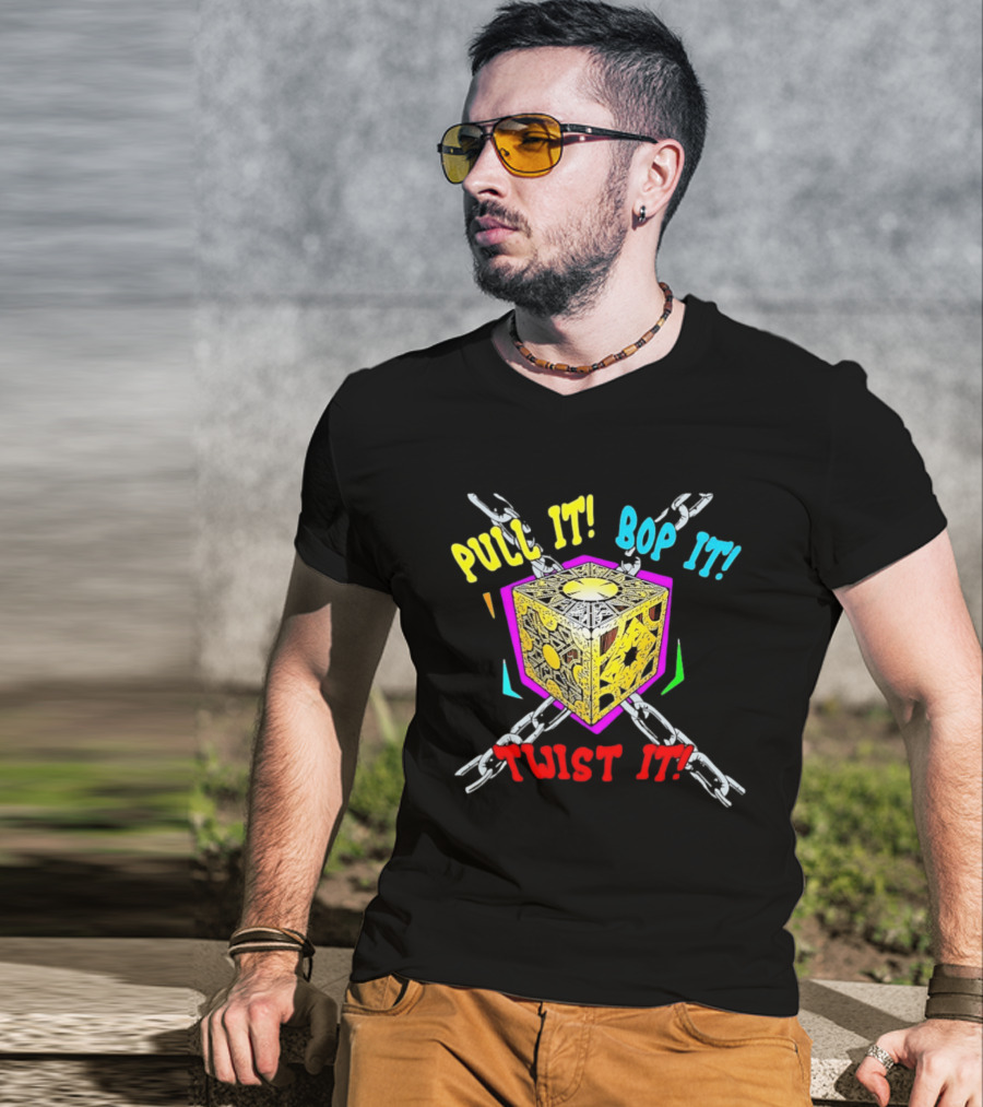 Lament Configuration Puzzle Box Pull It Bop It Twist It Chains Mashup T-Shirt