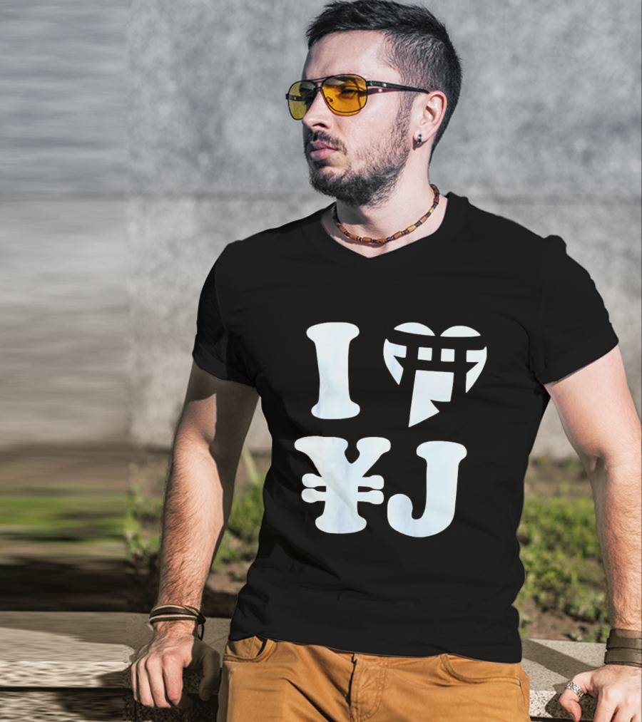 I Love Japan Yen Torii Gate Symbol Travel T-Shirt
