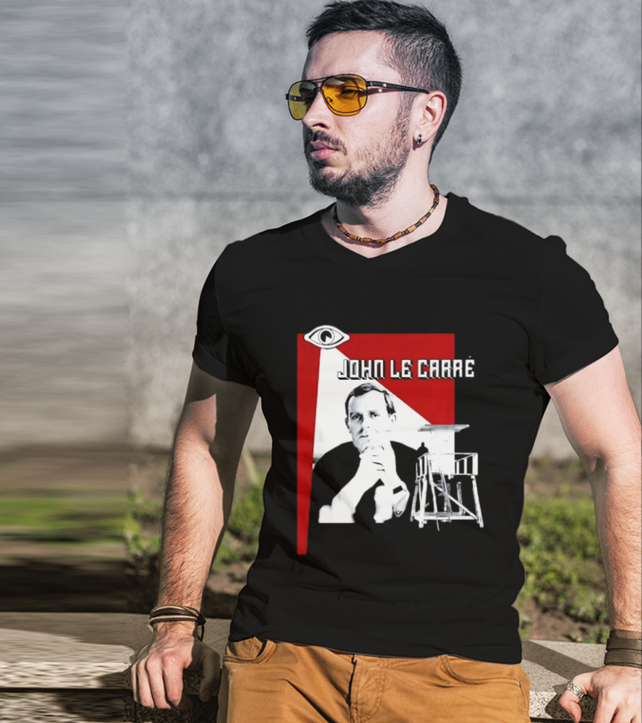 John Le Carré Spy Fiction Author Espionage Tower T-Shirt