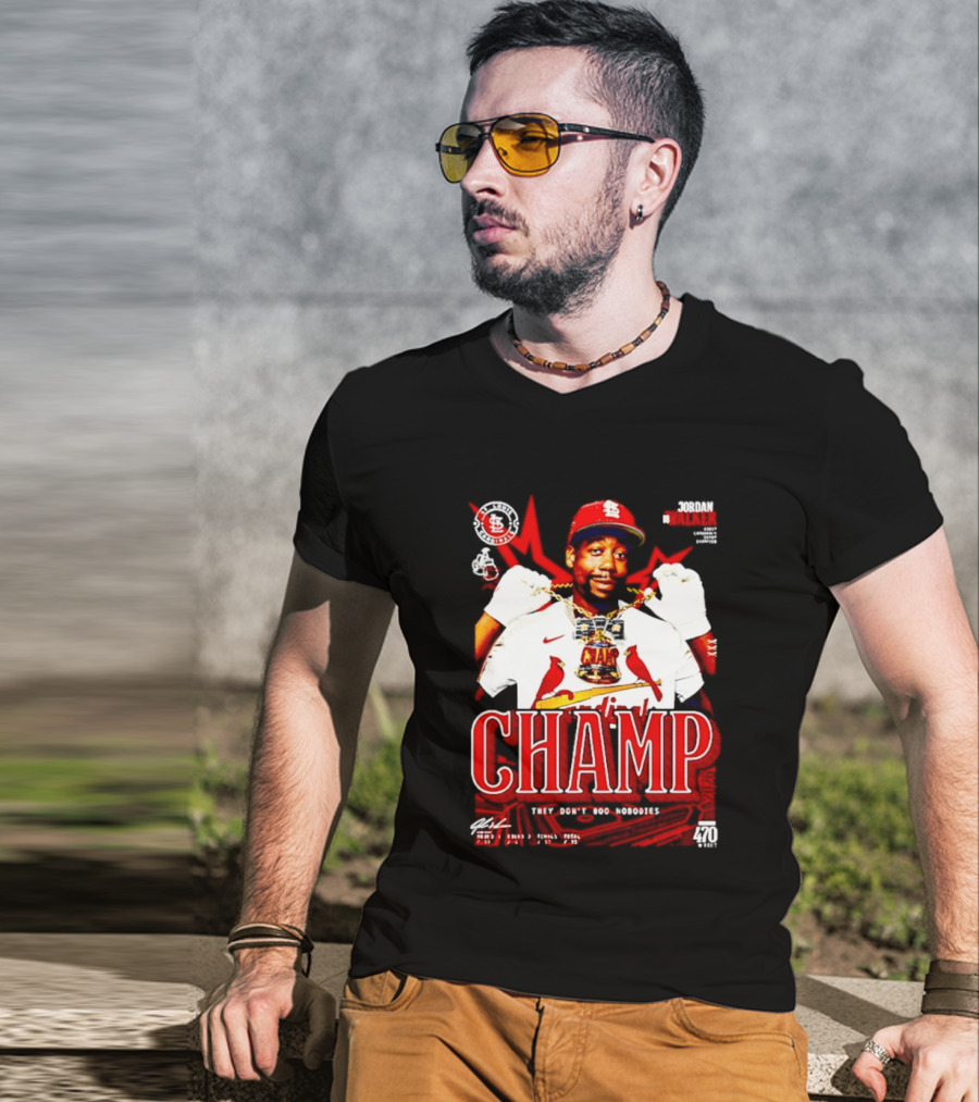 Jordan Walker St. Louis Cardinals Home Run Derby Champ They Don't Boo Nobodies T-Shirt