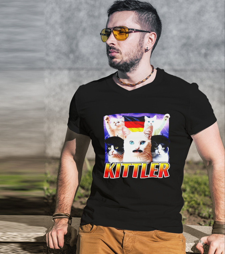 Kittler Cats With German Flag And Cats T-Shirt