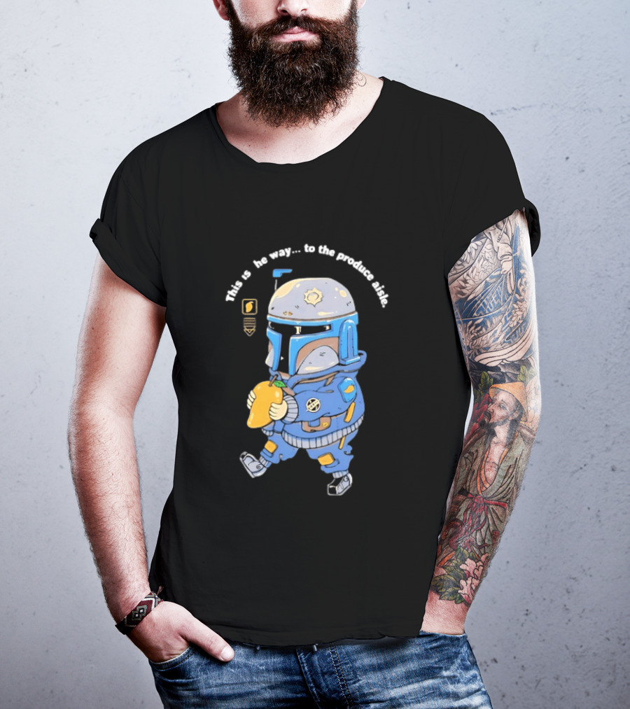 This Is The Way To The Produce Aisle Mandalorian Mango T-Shirt