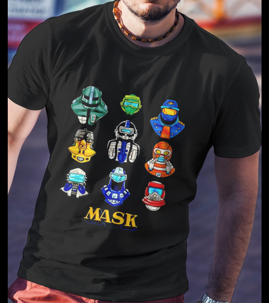 MASK Helmet 80s Cartoon Matt Trakker Iconic Collection T-Shirt