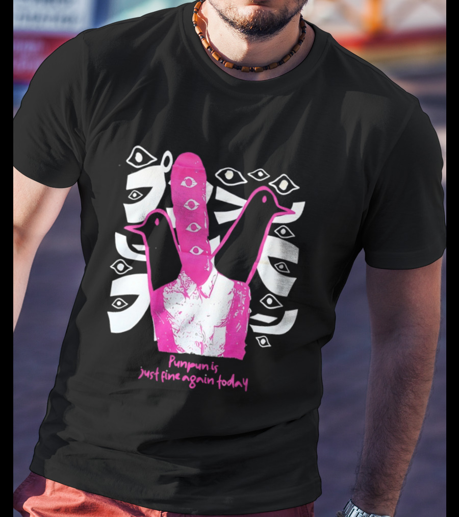 Punpun Is Just Fine Again Today Inio Asano Eye Pattern Pink Pigeons T-Shirt