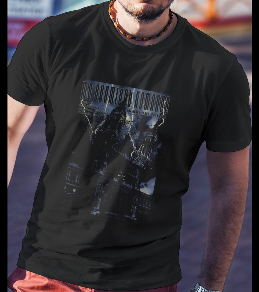 My Chemical Romance The Black Parade 2026 Tour Madrid Spain 18th July T-Shirt