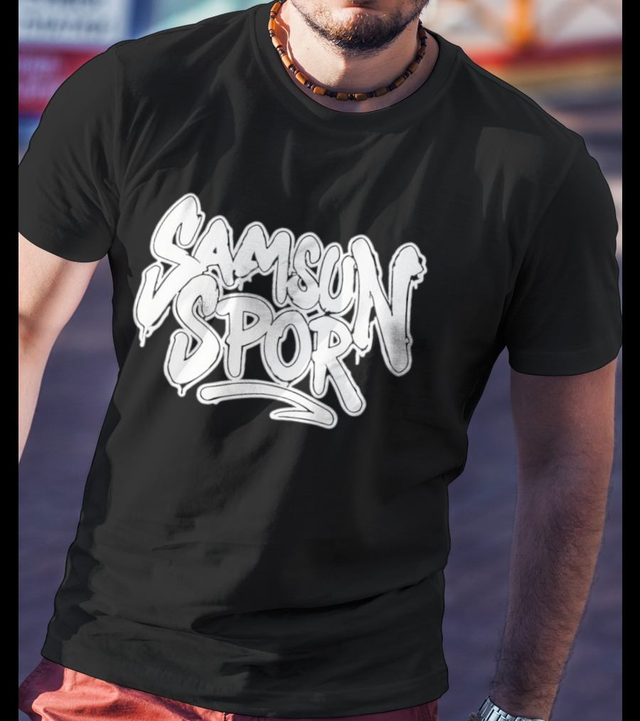 Samsunspor Graffiti Style Bold Lettering T-Shirt