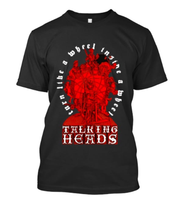 Talking Heads Turn Like A Wheel Inside A Wheel Red T-Shirt