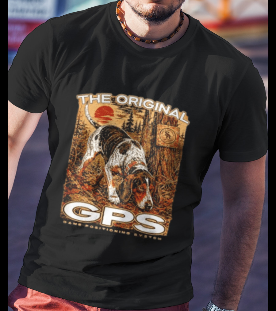 The Original GPS Game Positioning System Hound Dog Shield Republic T-Shirt