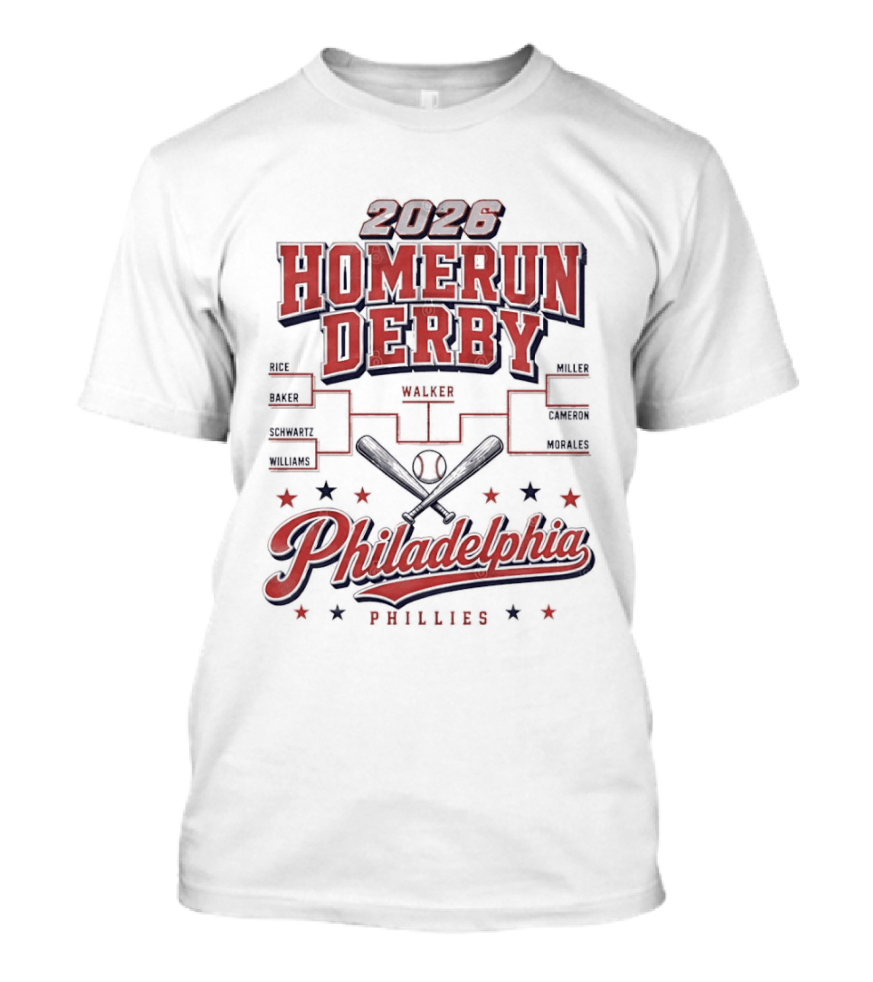 2026 Homerun Derby Philadelphia Phillies Tournament T-Shirt
