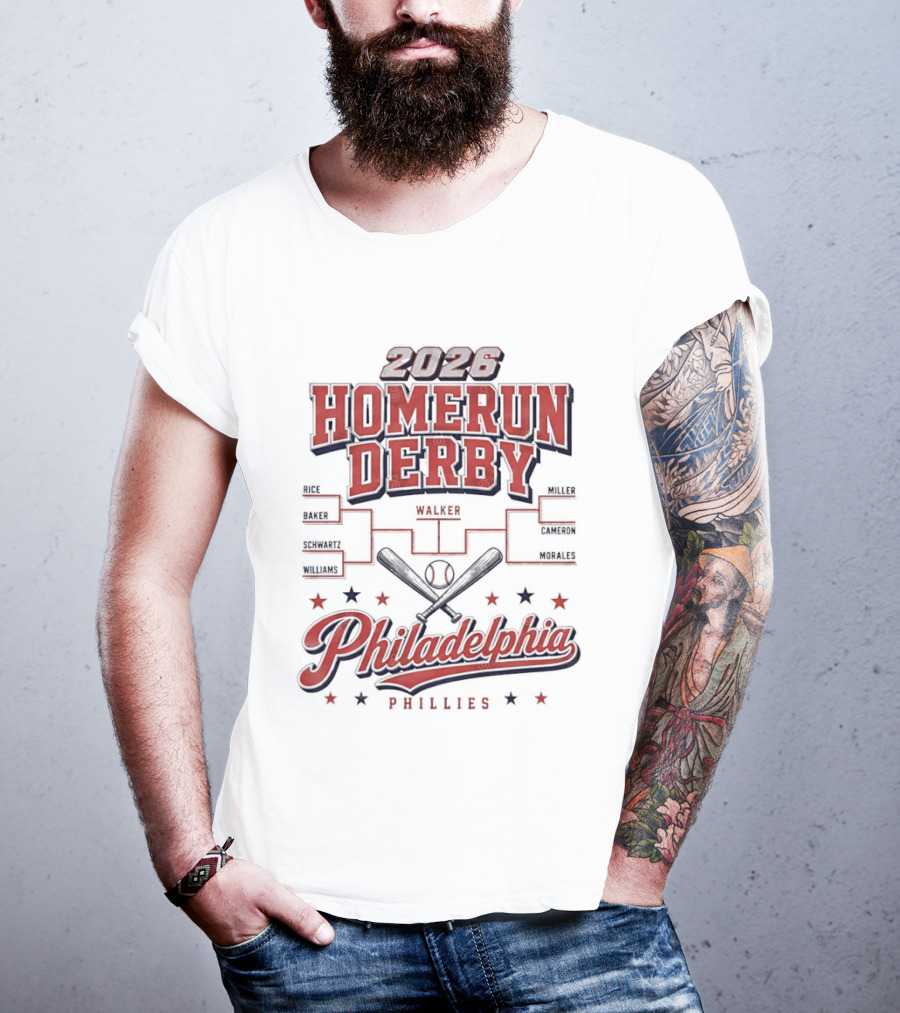 2026 Homerun Derby Philadelphia Phillies Tournament T-Shirt