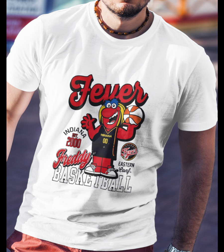 Freddy Indiana Fever Basketball Est 2000 Eastern Conf T-Shirt