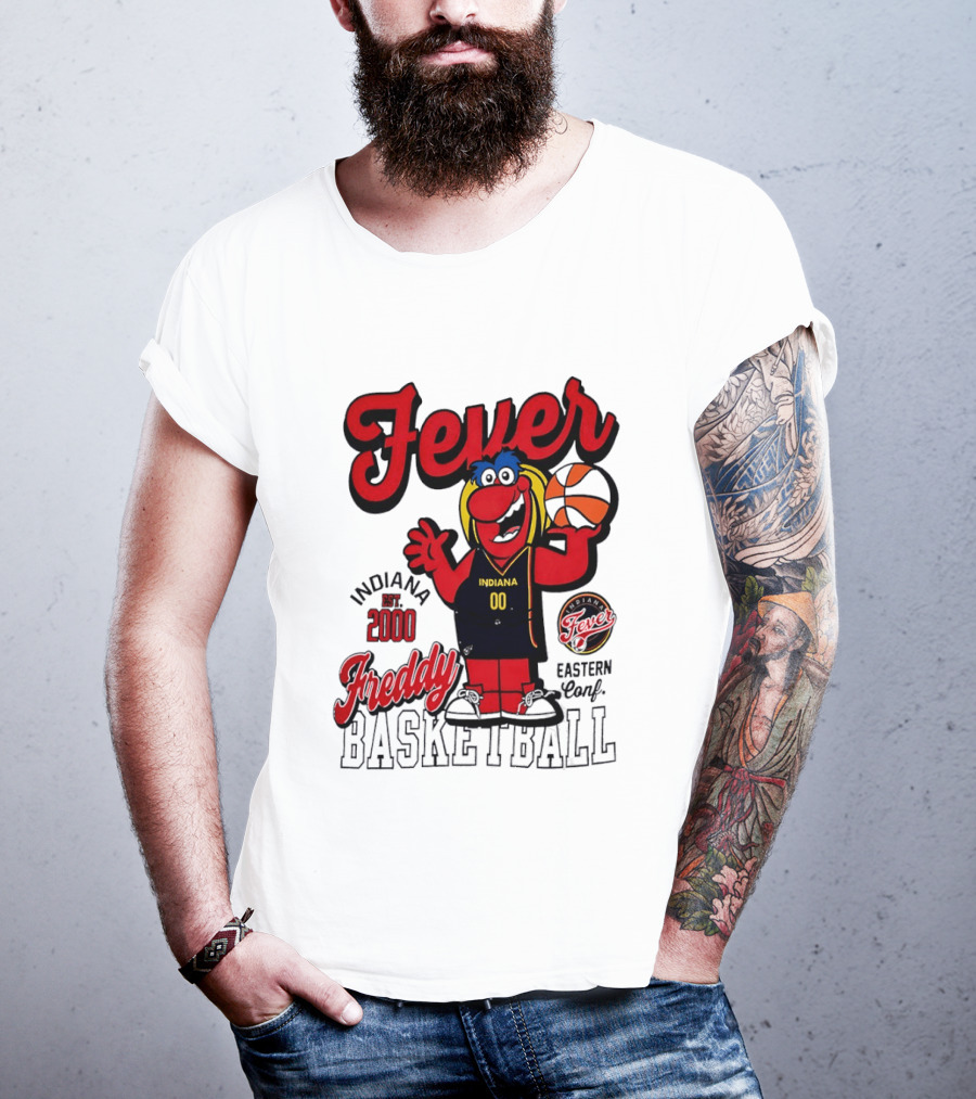 Freddy Indiana Fever Basketball Est 2000 Eastern Conf T-Shirt