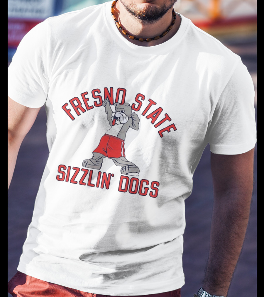 Fresno State Sizzlin' Dogs Bulldog Basketball Sports Team T-Shirt