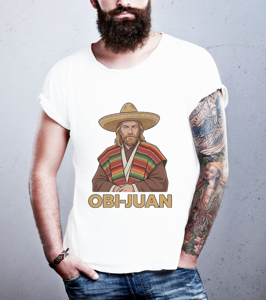 Obi Juan Sombrero Hat Poncho Mexican Star Wars T-Shirt
