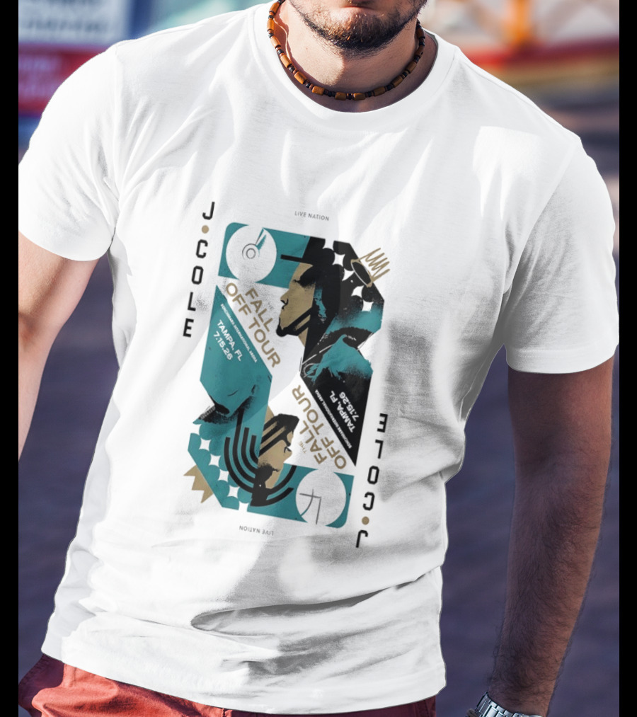 J Cole Live Nation The Fall Off Tour Tampa 2026 T-Shirt