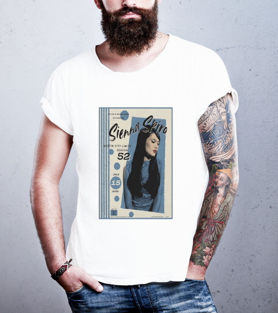 Sienna Spiro Live At The Roxy Theatre Austin City Limits Season 52 July 15 2026 T-Shirt