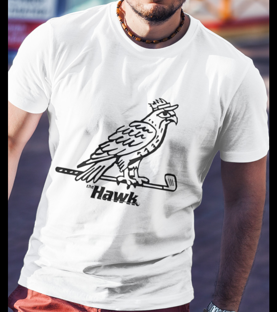 Hawk Golf Bird With Club T-Shirt