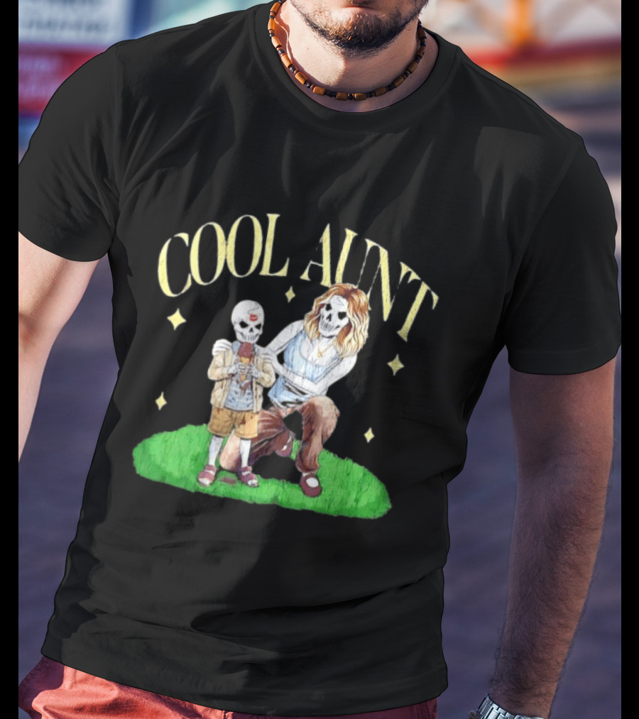 Cool Aunt Skeleton Family Halloween Fun T-Shirt