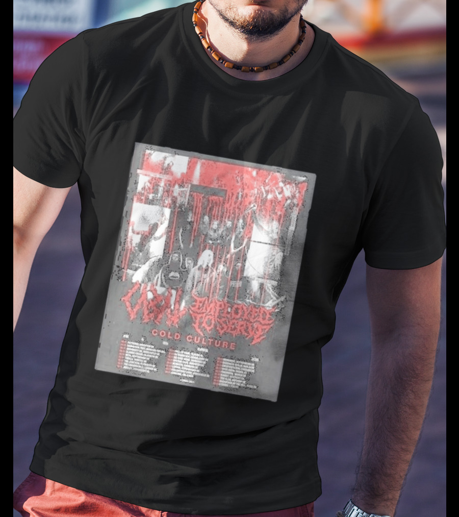 Employed To Serve Cabal Cold Culture UK European Tour 2026 Cities List November 11th To December 5th T-Shirt