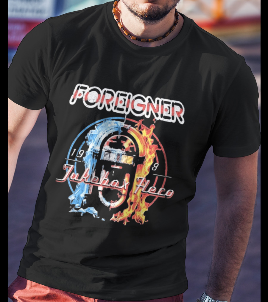 Foreigner Jukebox Hero 1981 Fire And Ice T-Shirt