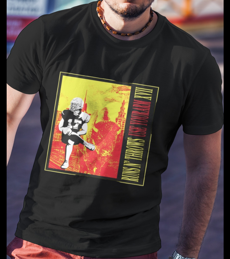 Buffalo Bills Josh Allen Runs N' Throws Use Your Arm XVII Football Buffalo T-Shirt