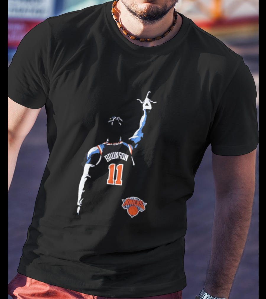 New York Knicks Jalen Brunson 11 Fade Basketball Jersey T-Shirt