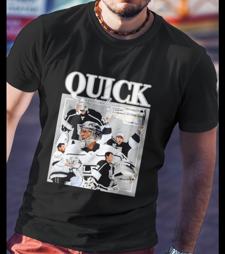 Quick Jonathan Los Angeles Kings Stanley Cup Victory Montage T-Shirt