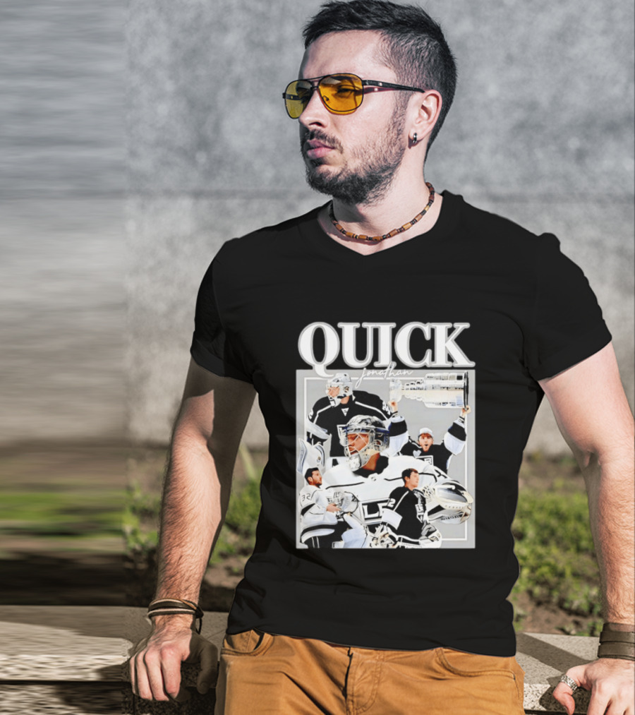 Quick Jonathan Los Angeles Kings Stanley Cup Victory Montage T-Shirt