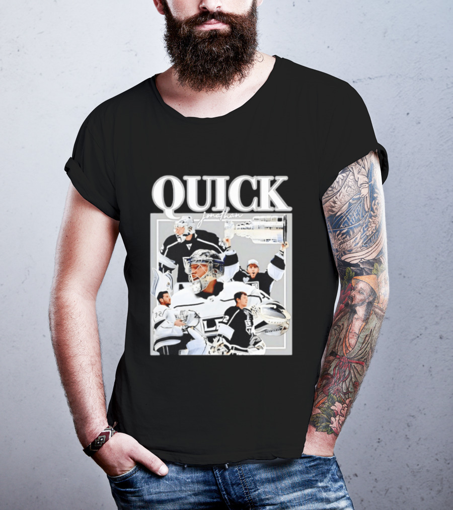 Quick Jonathan Los Angeles Kings Stanley Cup Victory Montage T-Shirt