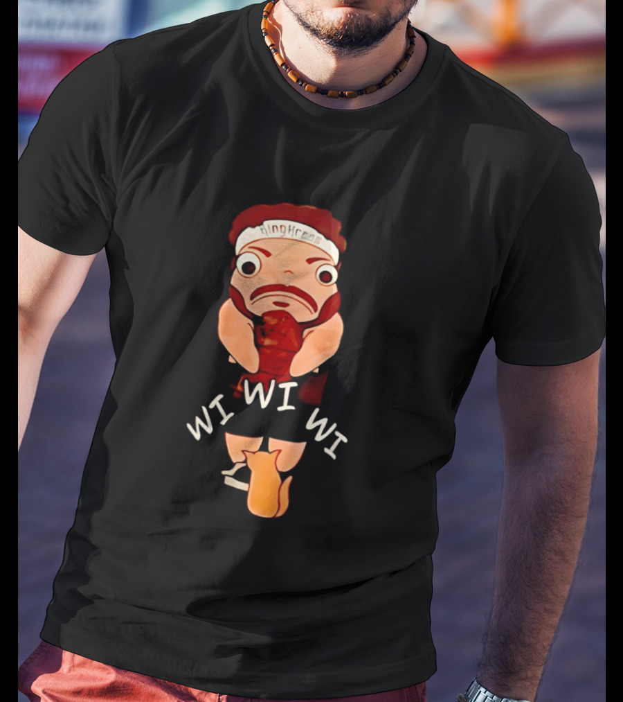 KingKreas Wi Wi Wi Cartoon Character Headband T-Shirt